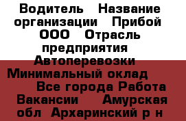 Водитель › Название организации ­ Прибой, ООО › Отрасль предприятия ­ Автоперевозки › Минимальный оклад ­ 19 000 - Все города Работа » Вакансии   . Амурская обл.,Архаринский р-н